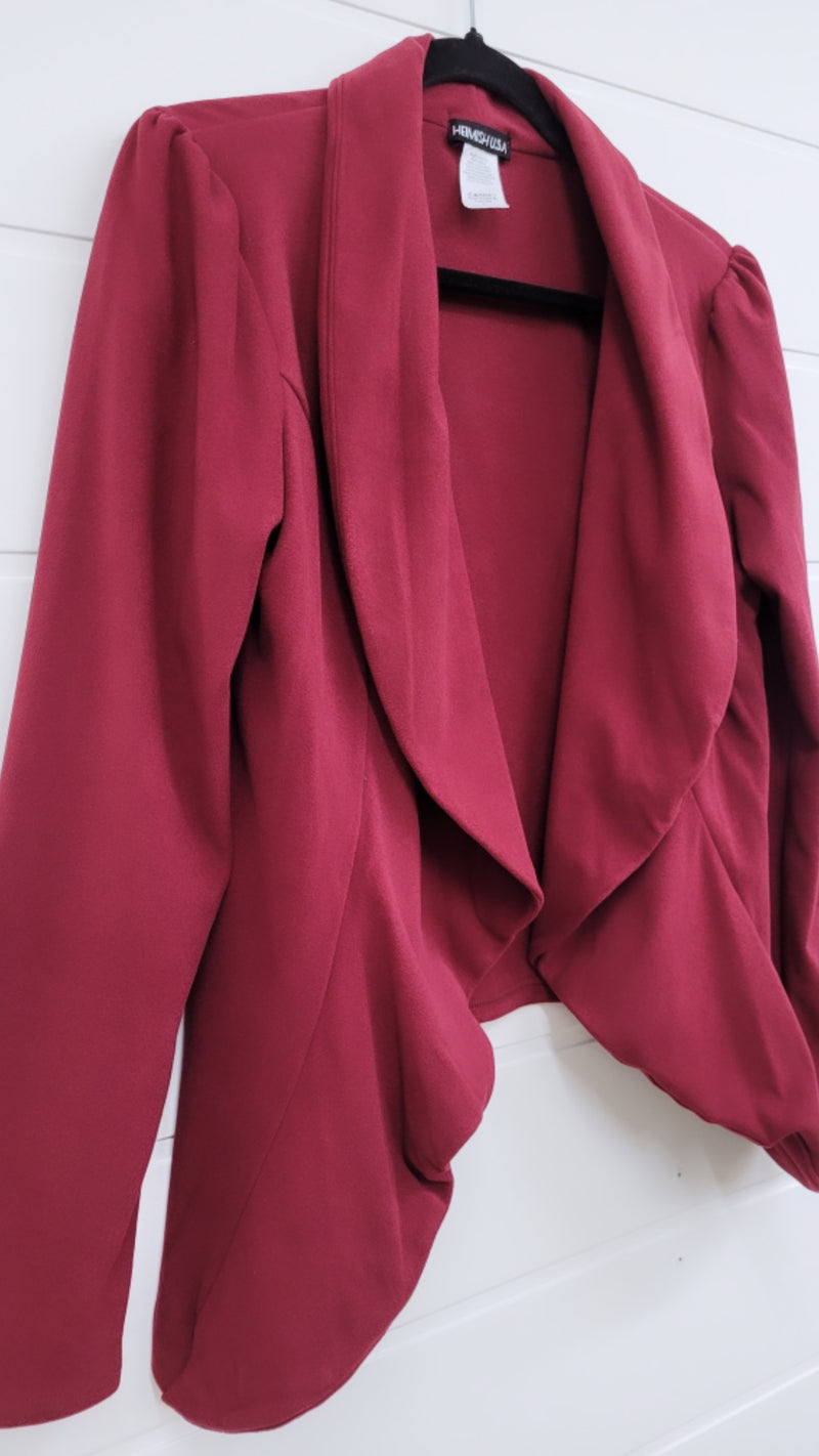 *SALE* Casual Day Blazer - Wine