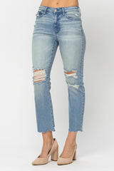 Judy Blue Mid-Rise Crop Denim