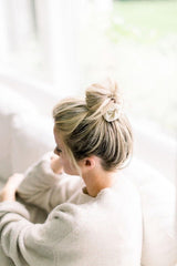 Chelsea King Cashmere Scrunchie - Cream