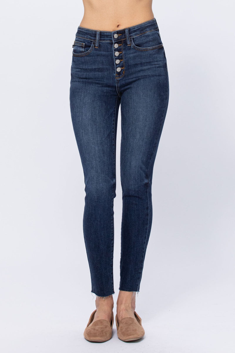 Judy Blue High Rise Button Fly Denim