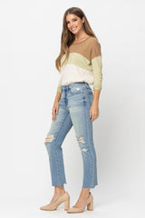Judy Blue Mid-Rise Crop Denim