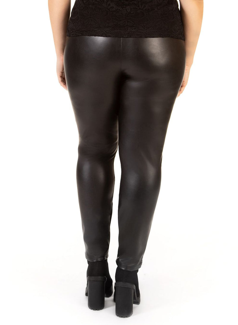 *SALE* Dex Faux Leather Leggings - Black (XS - 3X)