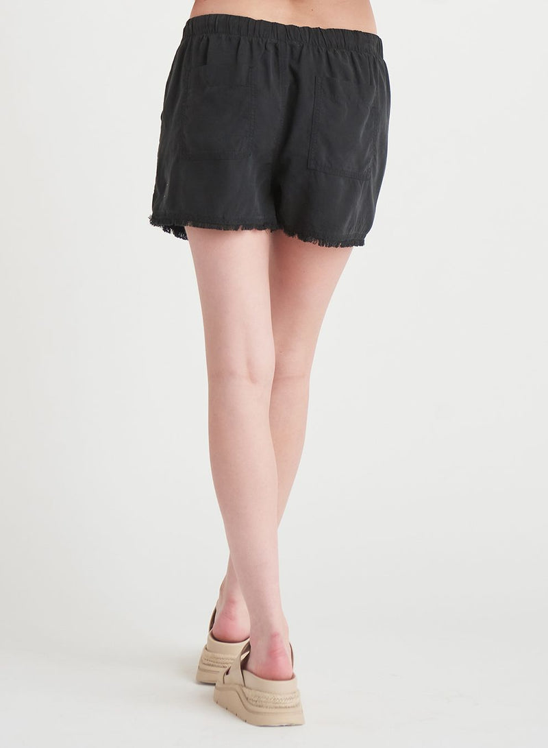 *SALE* Dex Tencel Frayed Short - Black