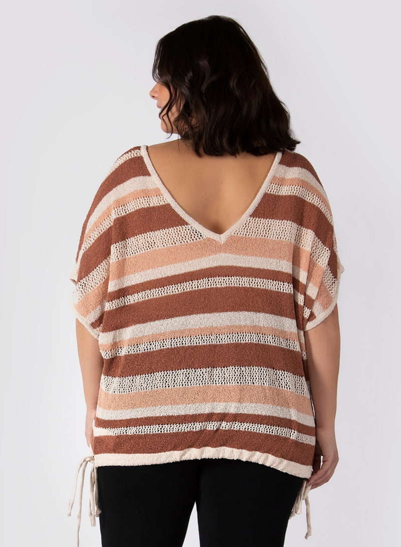 DEX Cinnamon Stripe Top