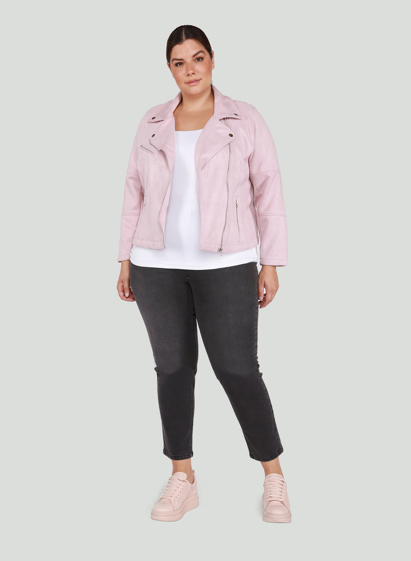 DEX Moto Jacket - Pink Petal