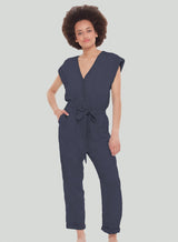 DEX Button Front Jumpsuit