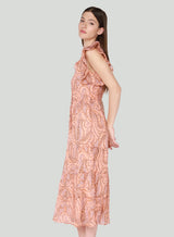 DEX Paisley Floral Midi Dress