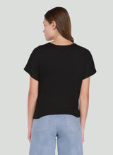 DEX Ribbed Wrap Top