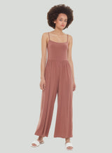 Dex Strappy Jumpsuit - Clay