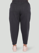 Dex Frayed Hem Pant - Charcoal