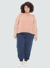Dex Chiffon Top - Peach